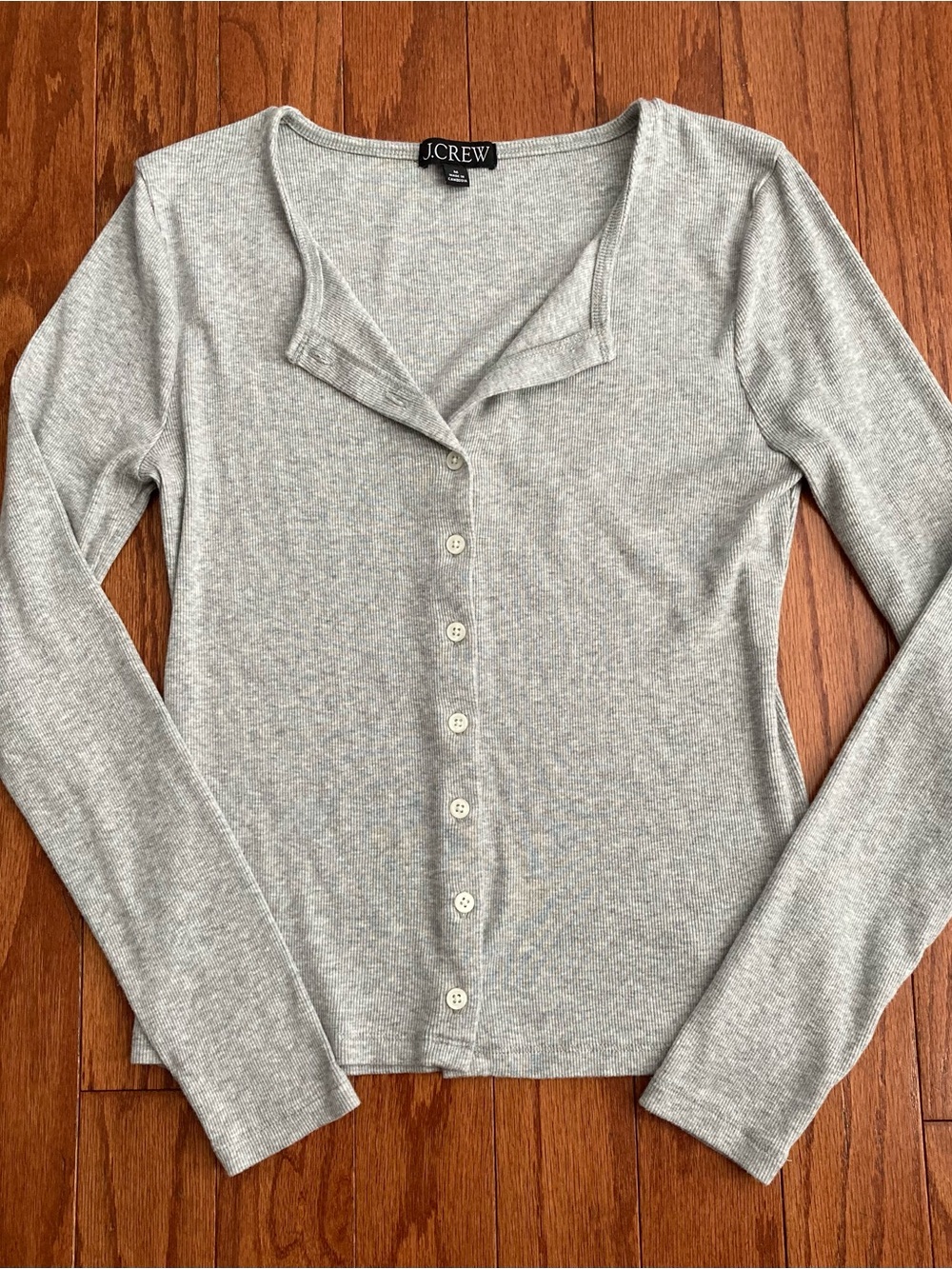J. Crew fine rib cardigan